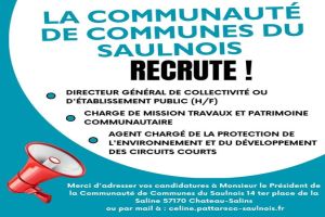 La Communauté de Communes du Saulnois recrute