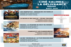 Les films de la Délivrance à Dieuze en Août 2026