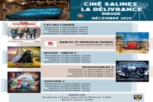 Les films de la Délivrance à Dieuze en décembre 2025