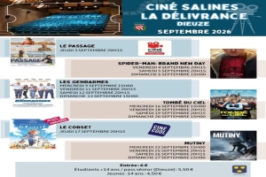 Les films de la Délivrance à Dieuze en Septembre 2026