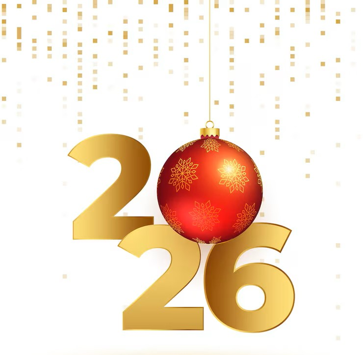 affiche voeux du nouvel an 2026 boule suspendue 1017 61701